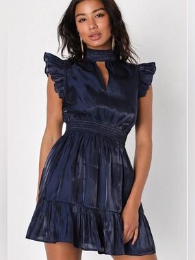 NWT Lulu’s Sheen You Across The Room Graduation Dress Size Small